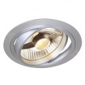 NEW TRIA ES111 ROND. encastré. alu brossé. GU10. max. 75W. lames ressorts