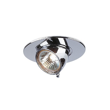 GIMBLE ROND MR16 encastré. rond. chrome. max. 50W. orientable