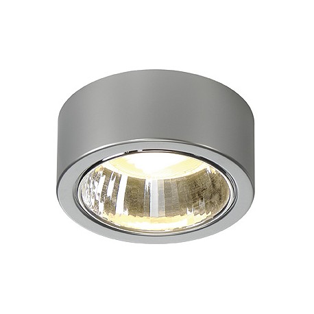 CL 101 GX53. plafonnier. rond. gris argent. max. 11W