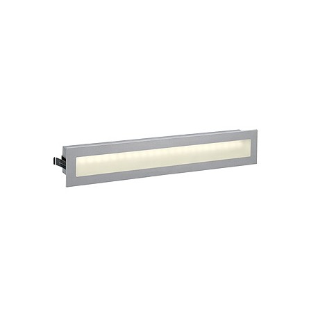 GLENOS LED encastré. rectangulaire. alu anodisé. 3W. 24 LED. blanc chaud