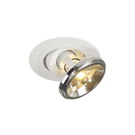 TWISTER QRB111 encastré. rond. blanc. max. 75W