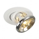 TWISTER QRB111 encastré. rond. blanc. max. 75W