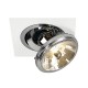 TWISTER QRB111 encastré. rond. chrome. max. 75W