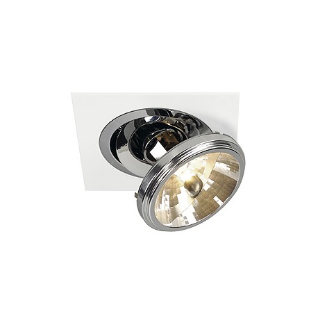 TWISTER QRB111 encastré. rond. chrome. max. 75W