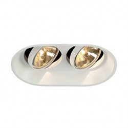 HORN 2 TURNO QRB111 encastré. oval. blanc. G53. max. 2x 50W