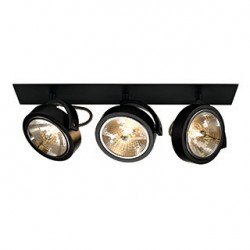 KALU RECESSED 3 encastré. noir mat. 3x QRB111. max. 3x 50W