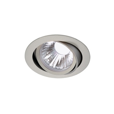 NEW TRIA LED DISK encastré. rond. gris argent. 4000K. 35 degrés. clips ressorts