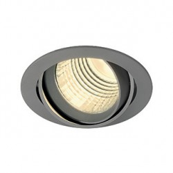 NEW TRIA DLMI ROND encastré. gris argent. 3000K. 60 degrés. clips ressorts