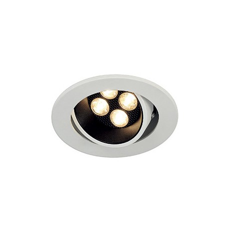 KIT TRITON 4. encastré. rond. blanc mat. 4x3W LED 3000K. 30 degrés