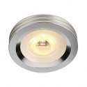 LED ALUMINIUM encastré. rond . alu brossé. 3W LED 3200K