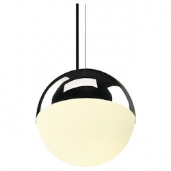 BIG LIGHT EYE suspension. chrome. E27. max. 75W. verre satiné