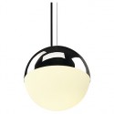 BIG LIGHT EYE suspension. chrome. E27. max. 75W. verre satiné