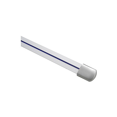 Rail LINUX LIGHT. 1m. gris argent. 2 embouts inclus