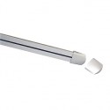 Rail LINUX LIGHT. 2m. gris argent. 2 embouts inclus