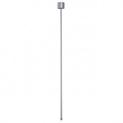 EUTRAC suspension rigide pour rail 3 allumages. gris argent. 120cm