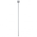 EUTRAC suspension rigide pour rail 3 allumages. gris argent. 120cm