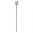 EUTRAC suspension rigide pour rail 3 allumages. gris argent. 60cm