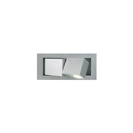 BEDSIDE gauche. applique. gris argent. 3W LED. 4000K