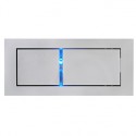 BEDSIDE gauche. applique. gris argent. 3W LED. 3000K