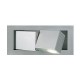 BEDSIDE droit. applique. gris argent. 3W LED. 4000K