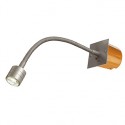 IVED FLEX ENCASTRABLE. gris argent. 1W LED. 3000K. alimentation et interrupteur inclus