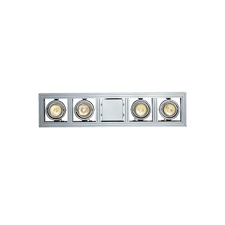 AIXLIGHT LONG GU10 suspension. gris argent. max. 4x 50W