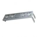 Supports mur et plafond pour AIXLIGHT LONG et SQUARE MR16/ GU10. gris argent. longs. 2 pièces