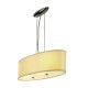 SOPRANA PD-4. suspension. ovale. diffuseur beige. 3x E27. max. 3x 40W