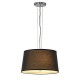 CORDA suspension. ronde. diffuseur noir. E27. max. 3x 60W