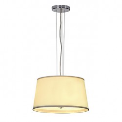 CORDA suspension. ronde. diffuseur beige. E27. max. 3x 60W