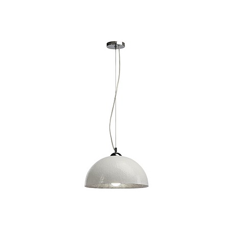 FORCHINI PD-2 suspension. ronde. blanc/gris argent. E27. max. 40W