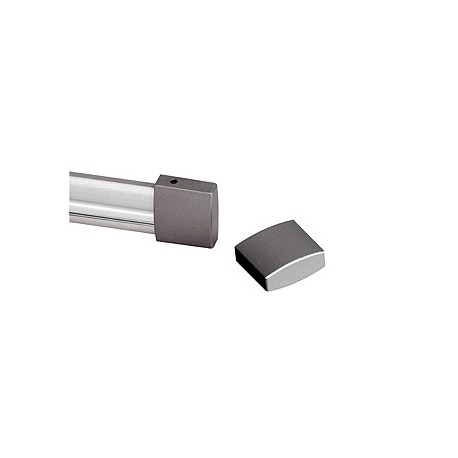 EASYTEC II rail. gris argent. 2m. 2 embouts inclus