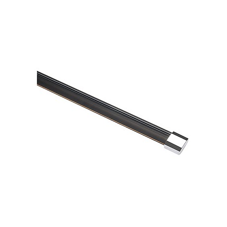 EASYTEC II rail. noir. 2m. 2 embouts inclus