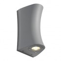 DELWA CURVE applique. gris argent. 2 spots 4x1W LED. 4000K. IP44