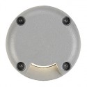 LED PLOT rond. 1 fenêtre. gris argent