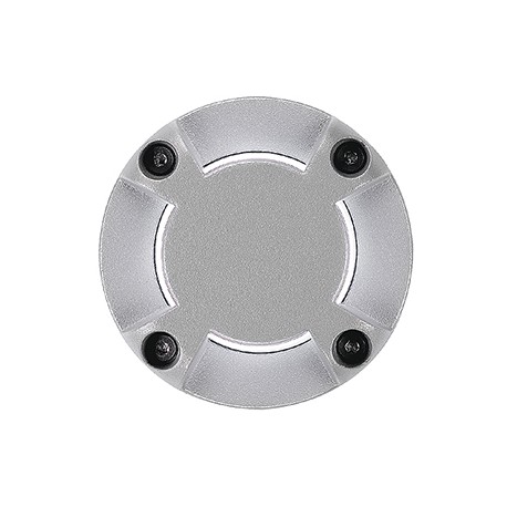 LED PLOT rond. 4 fenêtres. gris argent