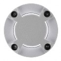 LED PLOT rond. 4 fenêtres. gris argent