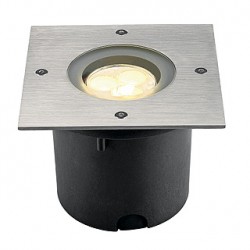 WETSY POWER LED encastré. carré. inox 316. 3x 1W. blanc chaud. IP67