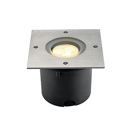 WETSY POWER LED encastré. carré. inox 316. 3x 1W. blanc chaud. IP67