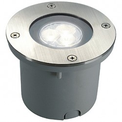 WETSY POWER LED encastré. rond. inox 316. 3x 1W. blanc. IP67