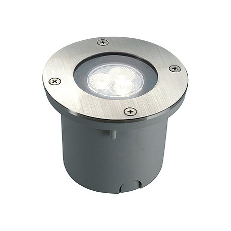 WETSY POWER LED encastré. rond. inox 316. 3x 1W. blanc. IP67