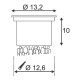 WETSY encastré. rond. inox 316. GX53. max. 9W. fenêtre ronde. IP67