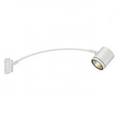 ENOLA_C CURVED spot sur tige. rond. blanc. 9W LED. 3000K