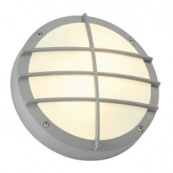 BULAN GRID applique. ronde. gris argent. E27. max. 2x 25W. diffuseur PVC