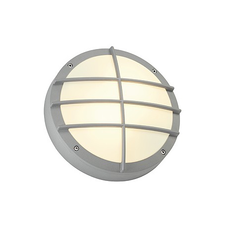 BULAN GRID applique. ronde. gris argent. E27. max. 2x 25W. diffuseur PVC