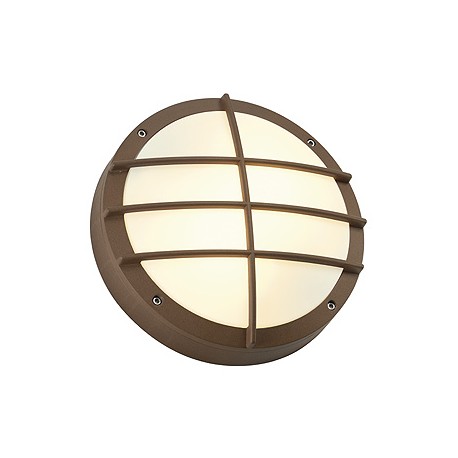 BULAN GRID applique. ronde. fonte rouillée. E27. max. 2x 25W. diffuseur PVC