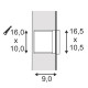 BRICK LED 24 inox 304. encastré. inox brossé. 5W. 5700K. IP54