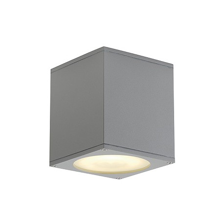 BIG THEO OUT plafonnier. carré. gris argent. ES111. max. 75W