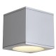 BIG THEO WALL OUT applique. carré. gris argent. ES111. max. 75W