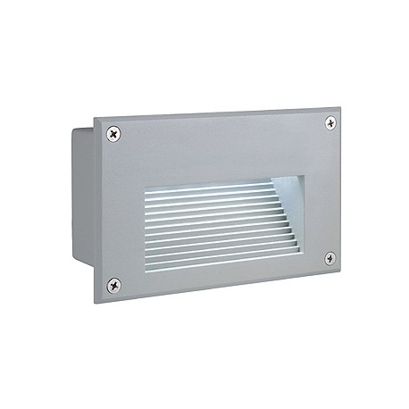 BRICK LED DOWNUNDER encastré. rectangulaire. gris argent. LED 3000K